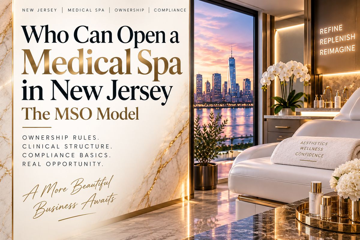Who Can Open a Medical Spa in New Jersey: Ownership and the MSO Model