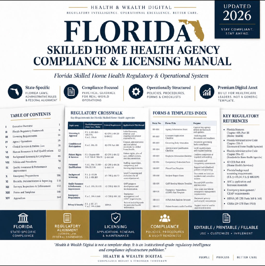 Florida Skilled Home Health Compliance & Licensing System