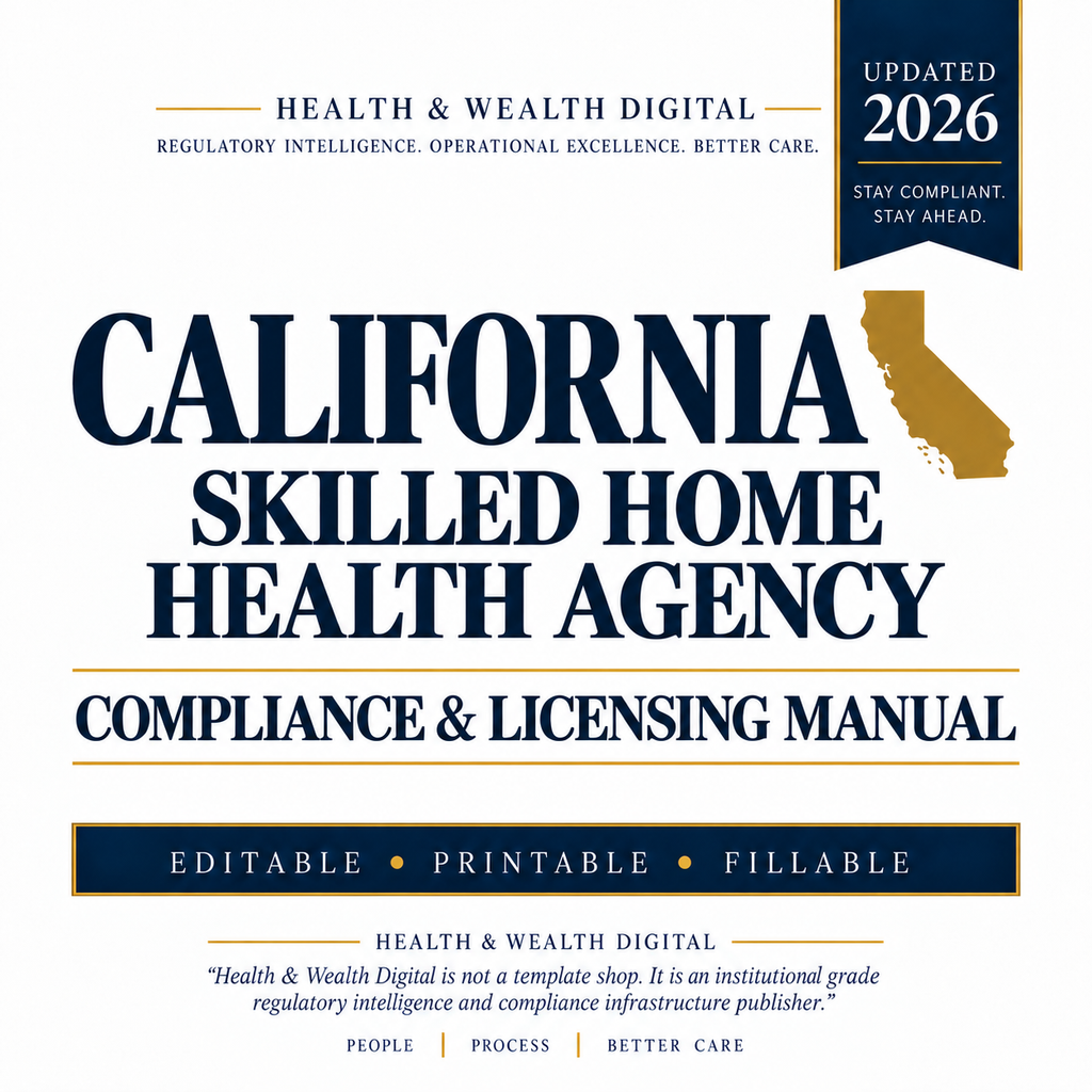 California Skilled Home Health Compliance & Licensing Manual
