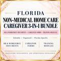 Florida Caregiver Bundle: Onboarding, Caregiver Forms & Training