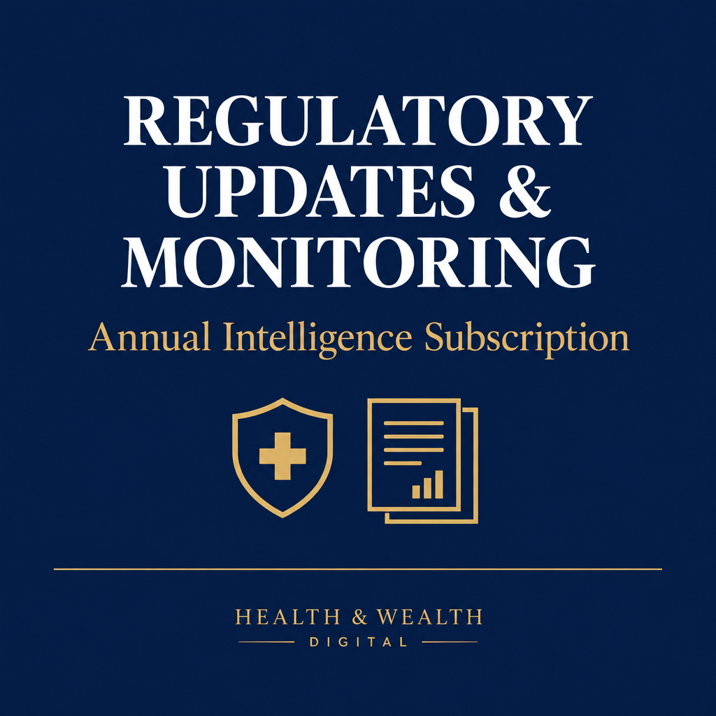 Regulatory Updates & Monitoring — Annual Intelligence Subscription