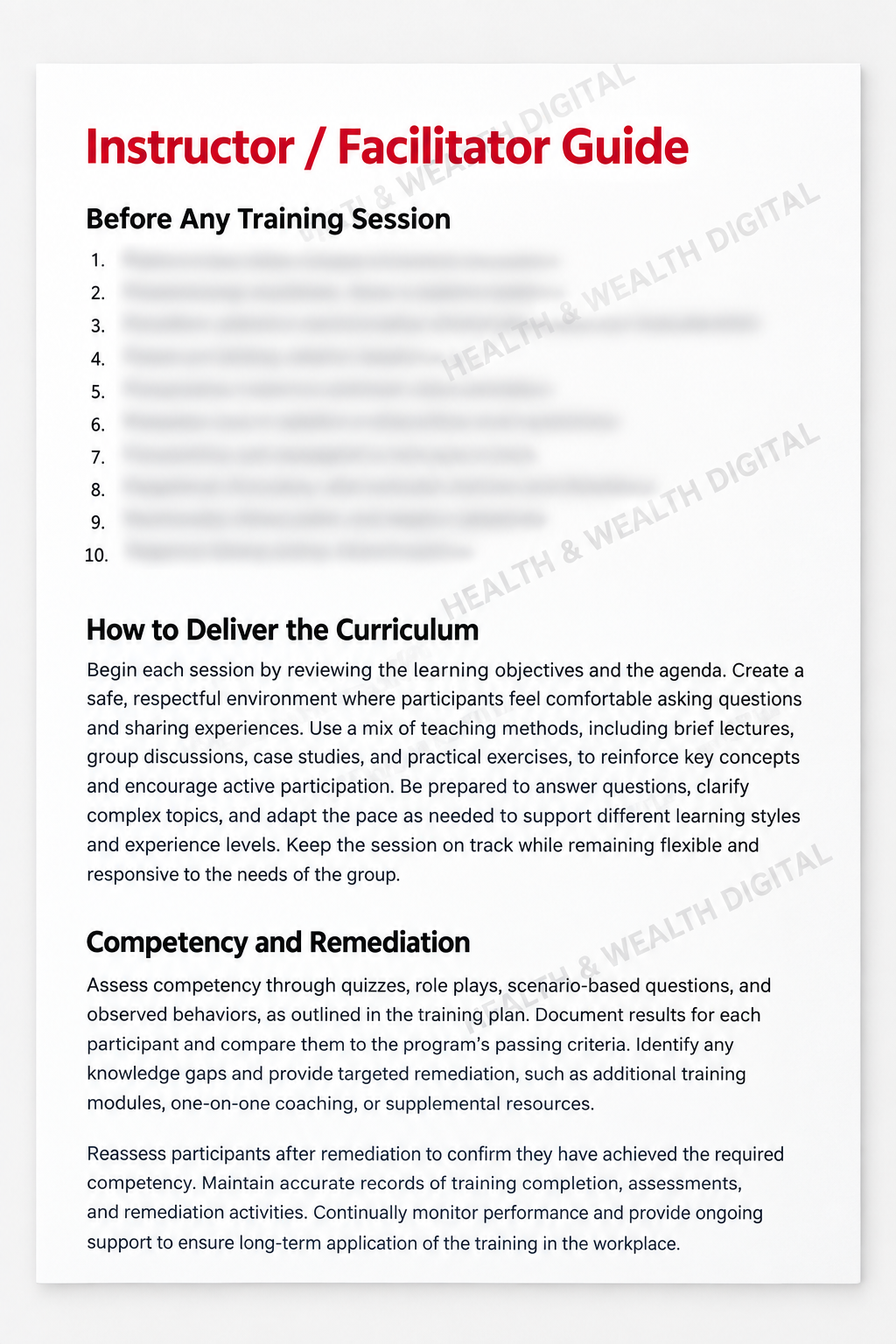 Instructor Guide