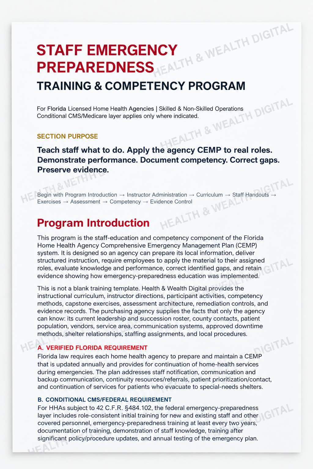 Training Cover